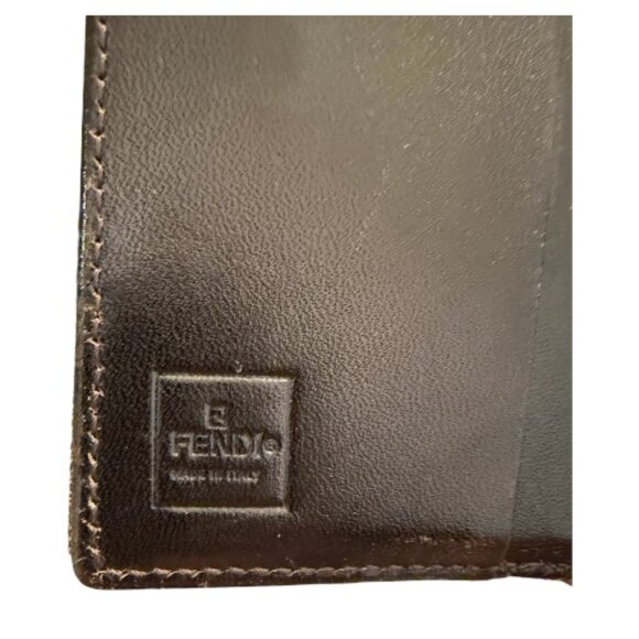 Vintage Fendi Zucca Canvas Compact Wallet w/ Box & Dustbag - Picture 6 of 6
